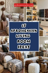 15 Afrohemian Living Room Ideas for a Warm Textured Space