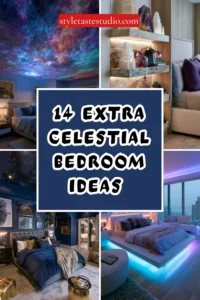 14 Extra Celestial Bedroom Ideas With Iridescent and Holographic Accents