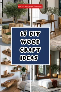 15 DIY Wood Craft Ideas That Look Expensive