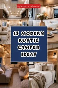 13 Modern Rustic Camper Ideas with Warm Wood Accents