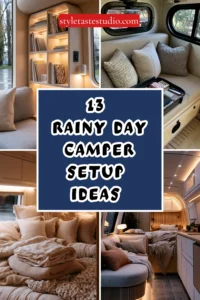 13 Cozy Rainy Day Camper Setup Ideas for Every Season