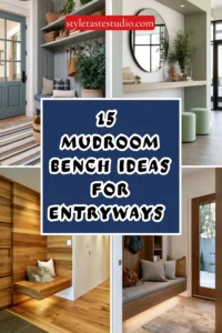 15 Mudroom Bench Ideas for Entryways With No Space