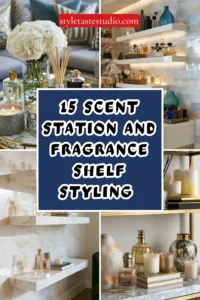 15 Scent Station and Fragrance Shelf Styling Ideas for the Home