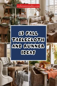 10 Fall Tablecloth and Runner Ideas for Every Dining Style