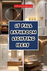 15 Fall Bathroom Lighting Ideas for a Warm Glow