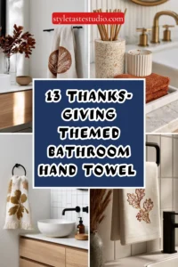 13 Thanksgiving-Themed Bathroom Hand Towel Ideas