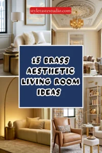 15 Brass Aesthetic Living Room Ideas for a Neo Deco Look