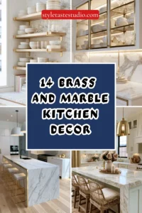 14 Brass and Marble Kitchen Decor Ideas for a Luxe Finish