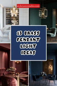 13 Brass Pendant Light Ideas for a Dramatic Dining Room