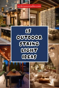 15 Outdoor String Light Ideas for Year-Round Ambiance